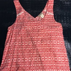 LUCKY 🍀 BRAND coral red open back tank size SM